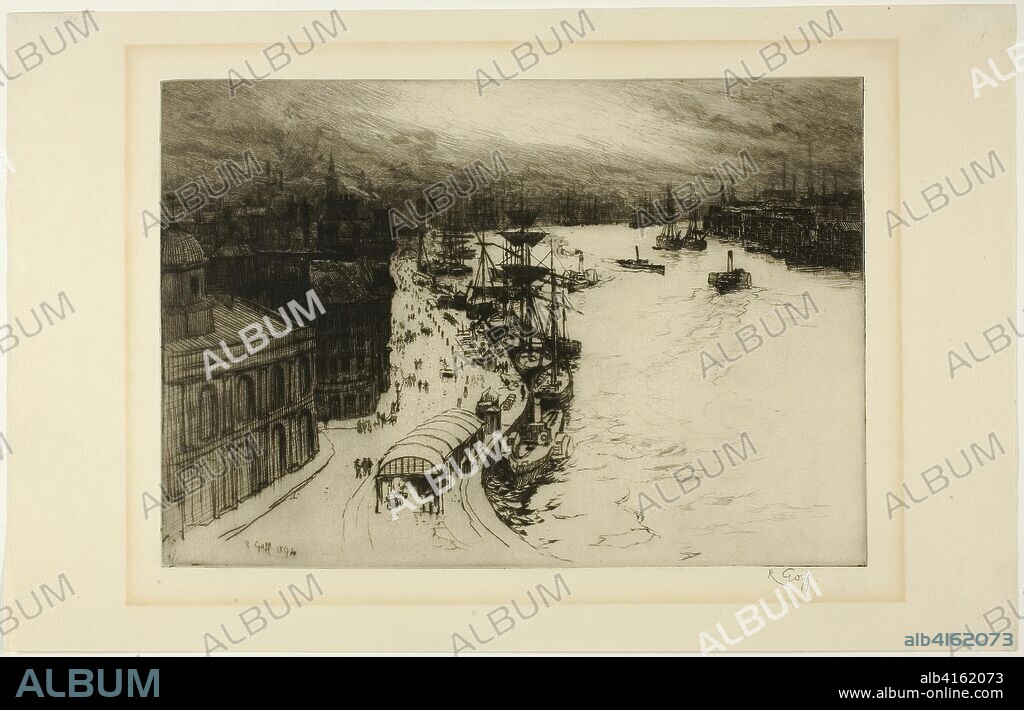 ROBERT C. GOFF. Newcastle on the Tyne. Robert Goff; English, 1837-1922. Date: 1894. Dimensions: 176 × 254 mm (image/plate); 232 × 364 mm (sheet). Etching in black on ivory wove paper. Origin: England.