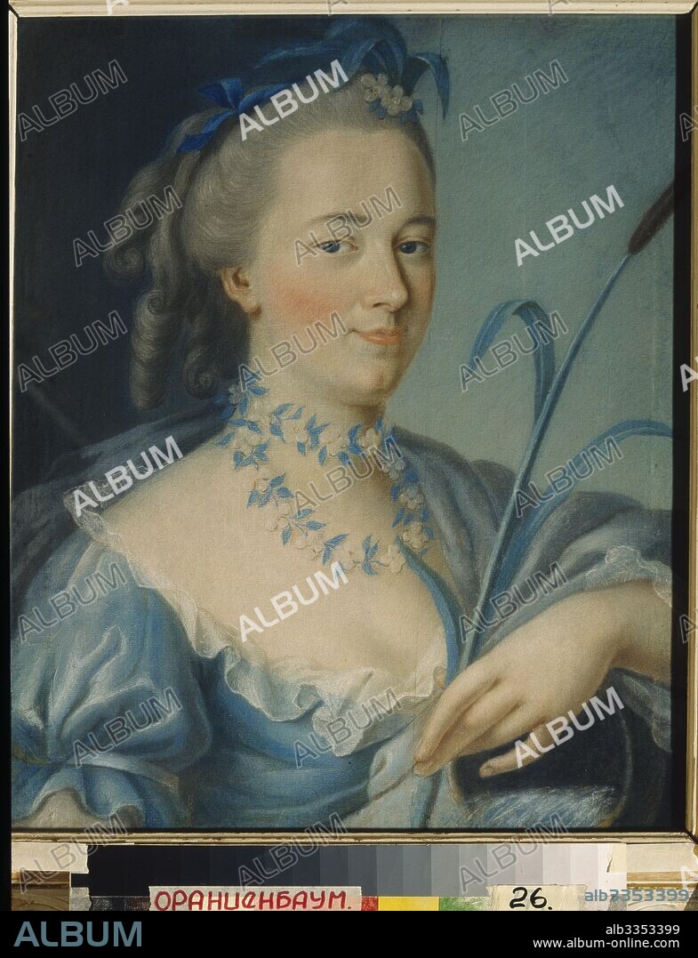 JEAN-FRANçOIS SAMSOIS. Water. Portrait of Countess Praskovya Bruce (1729-1785).