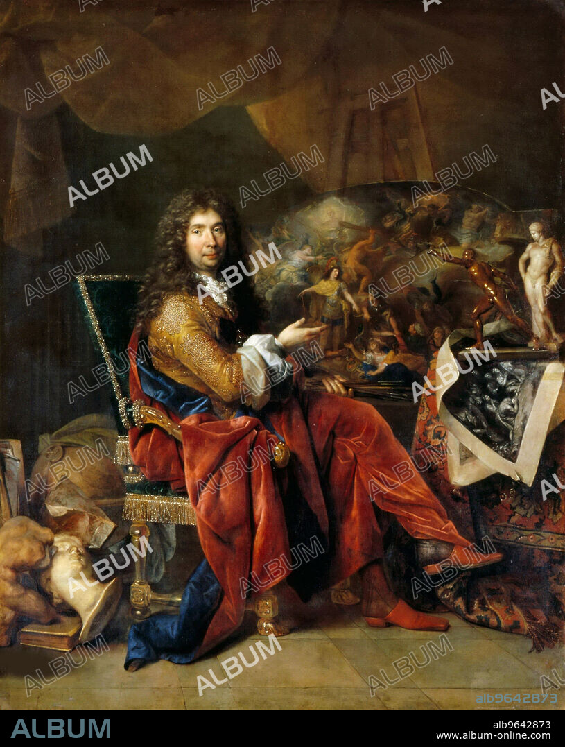 LARGILLIÈRE, NICOLAS, DE. Portrait of Charles Le Brun (1619-1690).