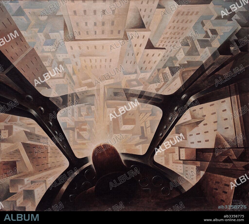TULLIO CRALI. Nose-Diving on the City.