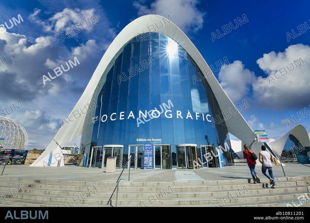 Oceanografic. CAC. Architect Santiago Calatrava, Ciudad de las Artes y de las Ciencias. City Of Arts and Sciences. Valencia. Comunidad Valenciana. Spain.