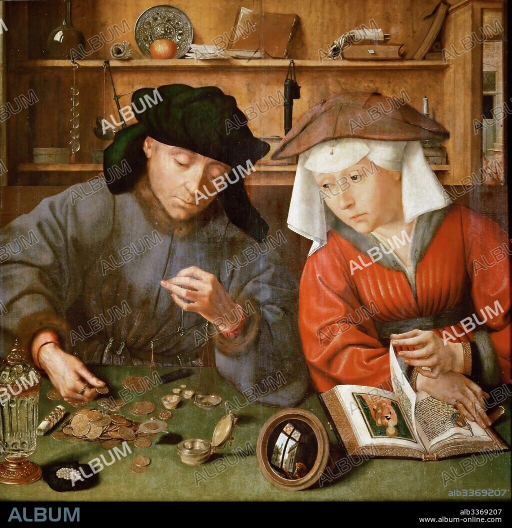 QUENTIN MASSYS. The Moneylender and his Wife.