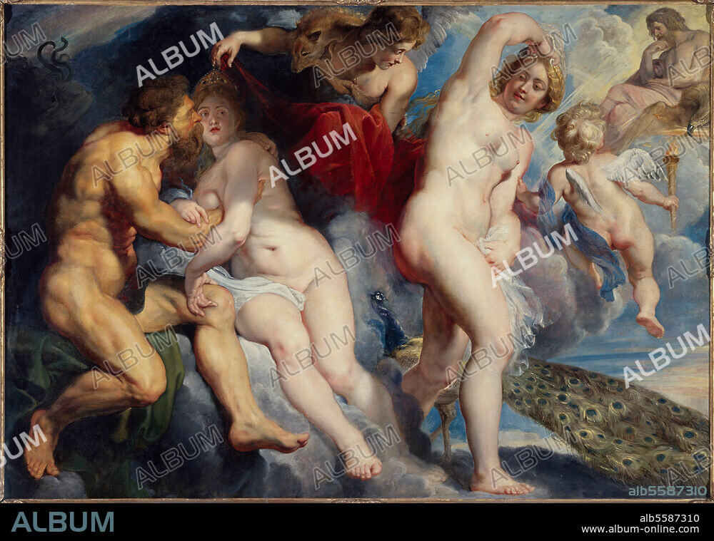 PIERRE PAUL RUBENS. Rubens, Peter Paul 1577-1640. "Ixion abusé par Junon", vers 1615/17. (Jupiter abuse Ixion grâce à une nuée qu'il façonne à l'image de Junon ; de cette alliance naissent les centaures). Huile sur toile, H. 1,75 ; L 1,45. R.F. 2121. Paris, Musée du Louvre.