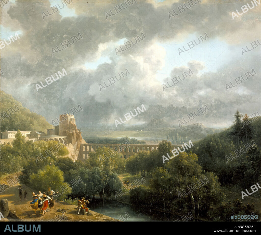 NICOLAS ANTOINE TAUNAY. Landscape with an Aqueduct, 1810.