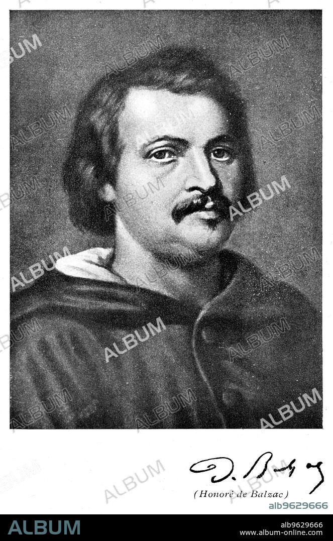 Honore de Balzac (1799-1850), French novelist and literary critic. Balzac qualified as a lawyer, but abandoned the legal profession for literature. He was a prolific author of novels and, in particular, short stories, some of which are regarded as being amongst the greatest in the French language.