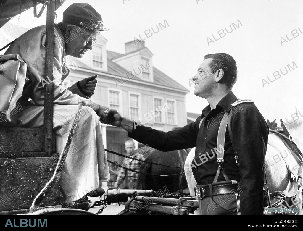 WILLIAM HOLDEN dans THE HORSE SOLDIERS, 1959, réalisé par JOHN FORD. Copyright UNITED ARTISTS.