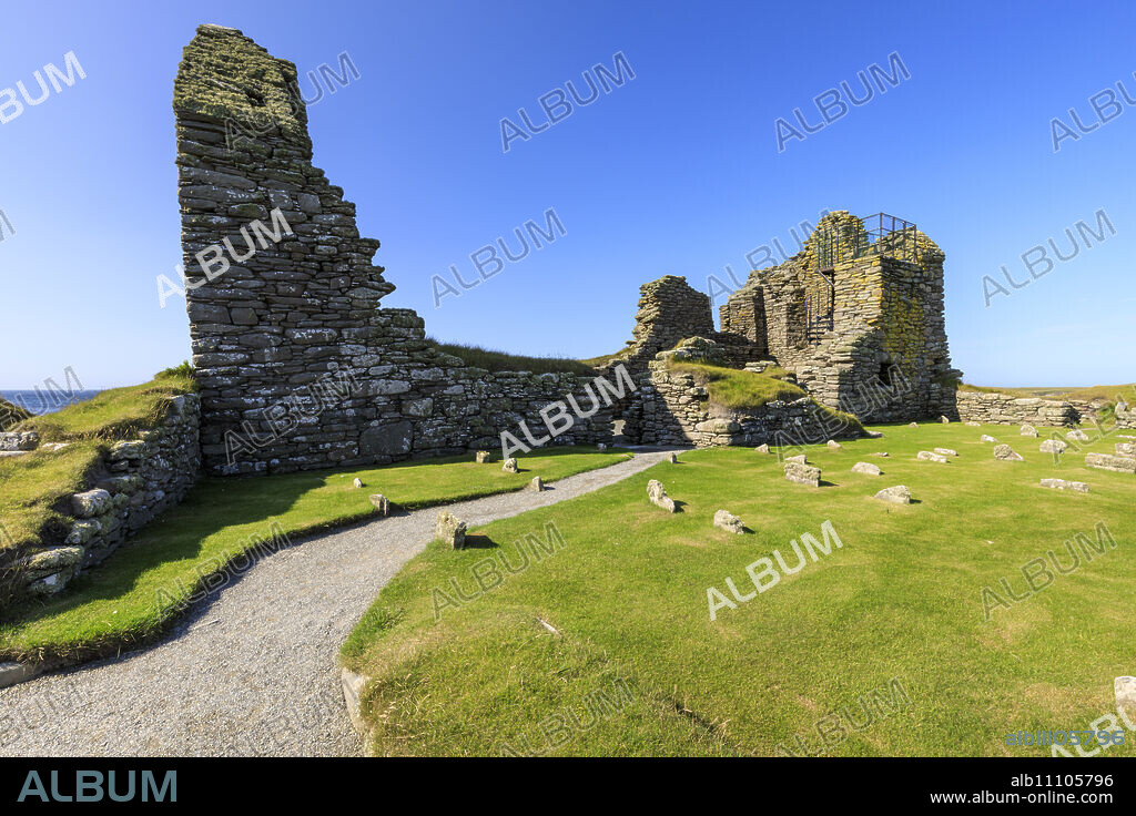 Jarlshof Prehistoric and Norse Settlement, 4000 years old, Sumburgh Head, Mainland, Shetland Islands, Scotland, United Kingdom, Europe.