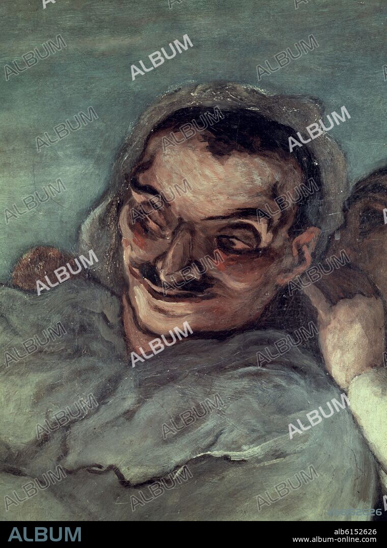 HONORE DAUMIER (1808-1879). CRISPIN Y SCAPIN - 1864 - O/T - DETALLE DE SCAPIN - CONJUNTO Nº 78878.