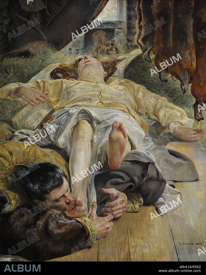 Jacek Malczewski (1854-1929). Polish painter. The Death of Ellenai, 1906-1907. National Museum. Warsaw. Poland.