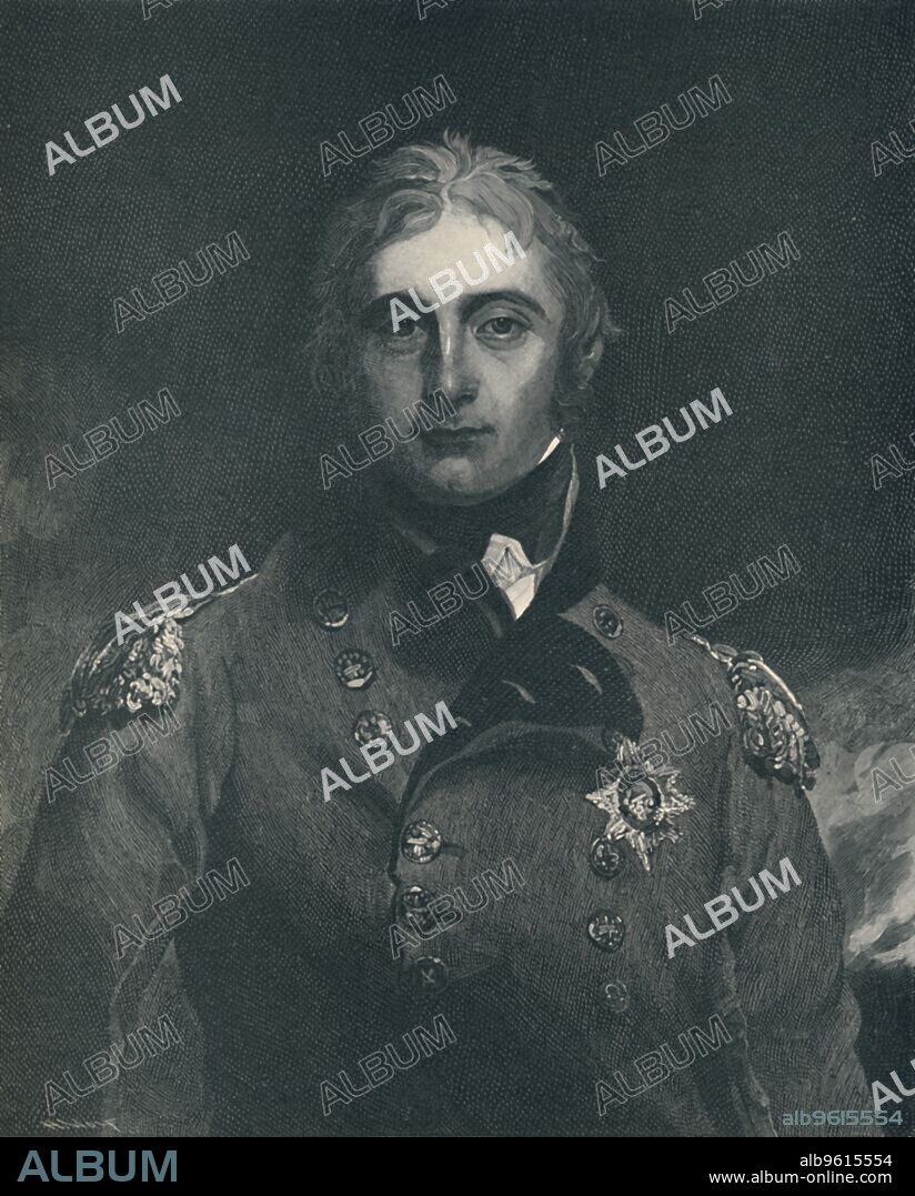 HENRY WOLF. 'Sir John Moore', c1800, (1896). Lieutenant-General Sir John Moore (1761-1809) was a British soldier and general. Engraving after a mezzotint. From Life of Napoleon Bonaparte, Volume III, by William Milligan Sloane. [The Century Co., New York, 1896].