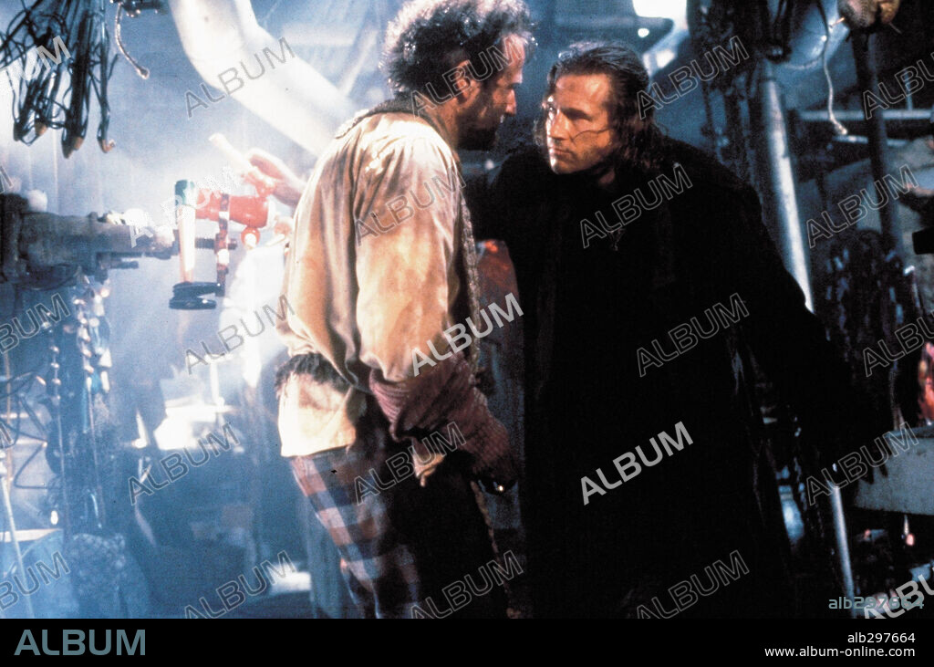 JEFF BRIDGES y ROBIN WILLIAMS en EL REY PESCADOR, 1991 (THE FISHER KING), dirigida por TERRY GILLIAM. Copyright COLUMBIA TRI STAR.