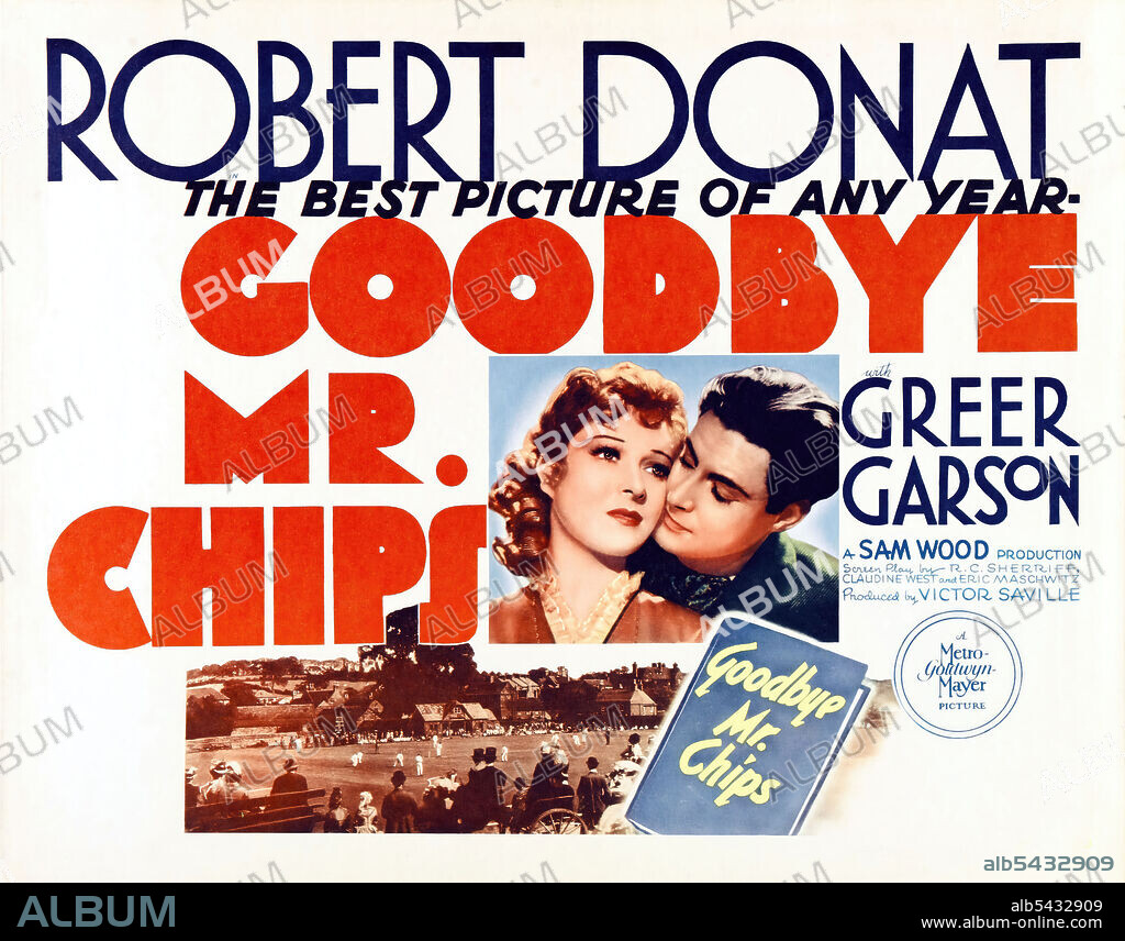 GREER GARSON and ROBERT DONAT in GOODBYE, MR. CHIPS, 1939, directed by SAM  WOOD. Copyright M.G.M. - Album alb5432909