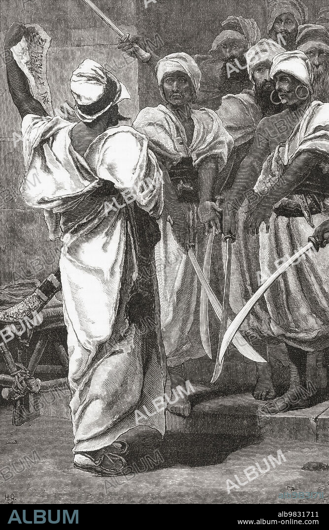 Cyrus as a young boy pretending to be king. Cyrus II of Persia, c. 600 530 BC, aka Cyrus the Great, and Cyrus the Elder. Founder of the Achaemenid Empire, the first Persian Empire. From Cassell's Universal History, published 1888.