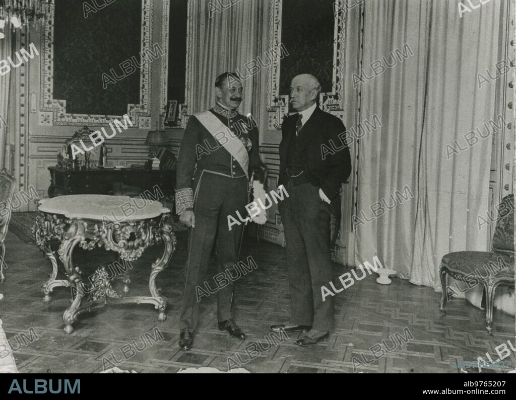1920 (CA.). El Sr. Dato con el marqués de Alhucemas, Manuel García Prieto.