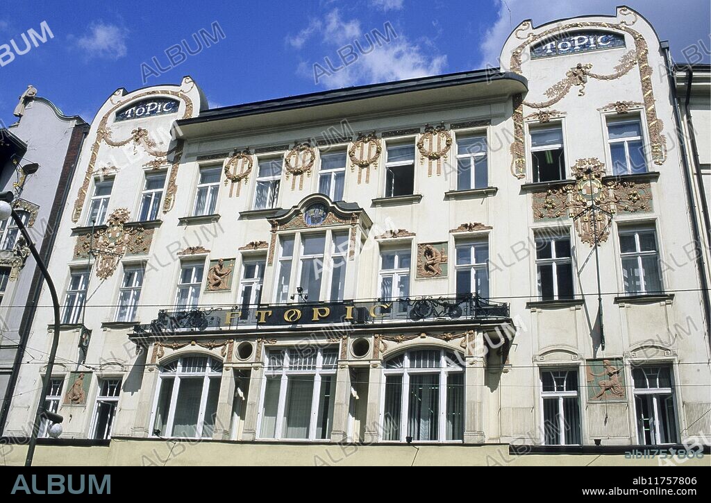 Art Nouveau building at 9/1010 on Narodni Trida or National Avenue *** Local Caption ***.