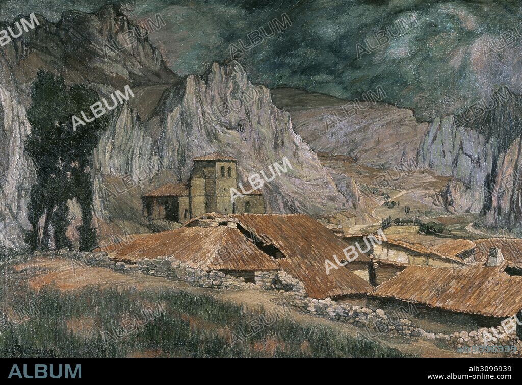 Ignacio Zuloaga Zabaleta (1870-1945). Spanish painter. Landscape of Pancorbo, 1917. Ignacio Zuloaga Cultural Space. Zumaia. Basque Country. Spain.