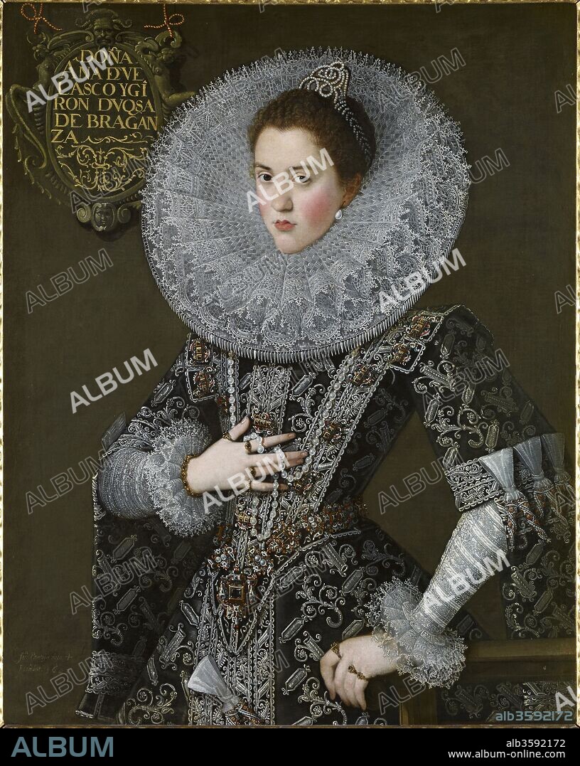 JUAN PANTOJA DE LA CRUZ. Portrait of Ana de Velasco y Girón (1585-1607), Duchess of Braganza.