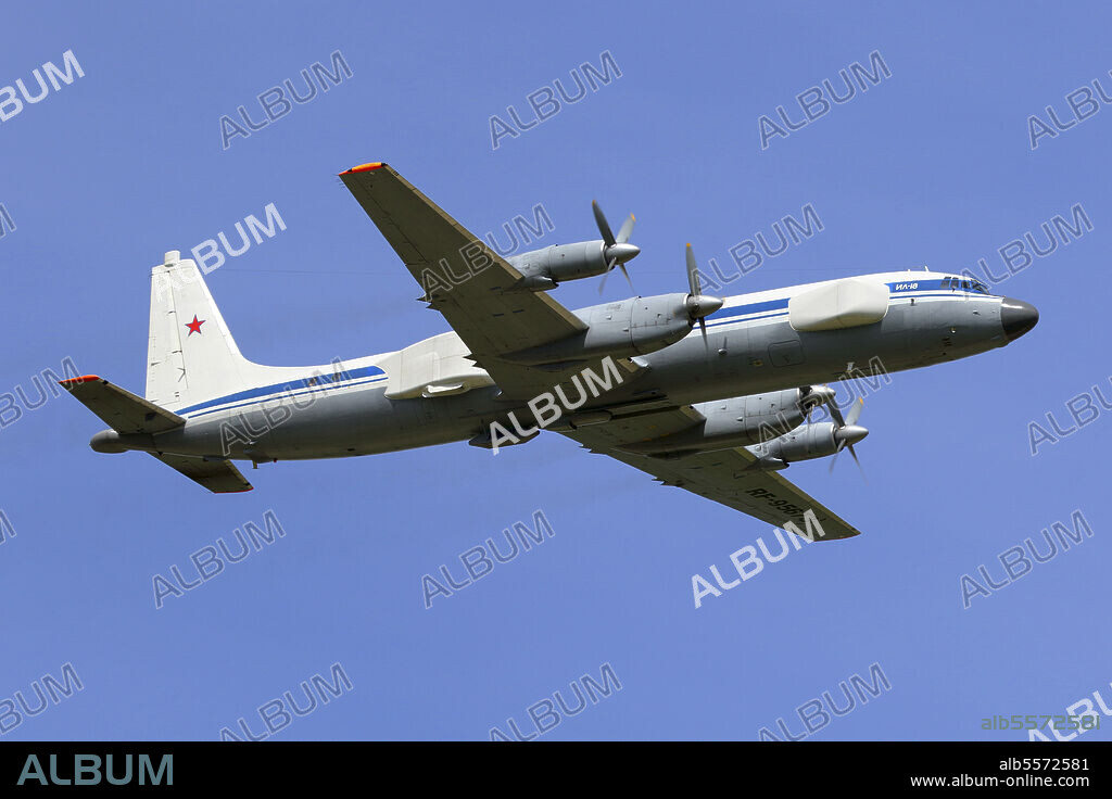 IL-20PP reconnaissance aircraft of the Russian Air Force in flight.