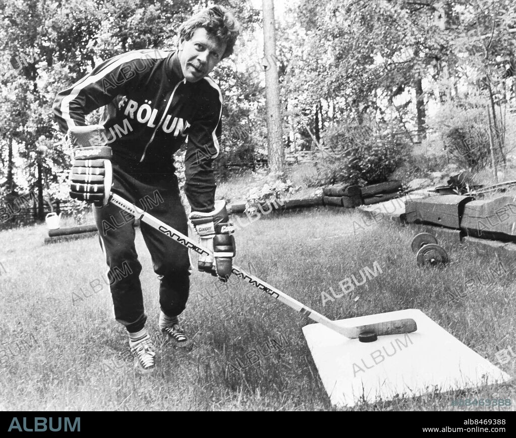 GÖTEBORG 1984-06-16.. Willy Lindström, ishockeyspelare i Västra Frölunda, på sommarträning. *** Local Caption *** GP Foto: Stig Dahlén / Kamerareportage / TT / Kod: 2524.