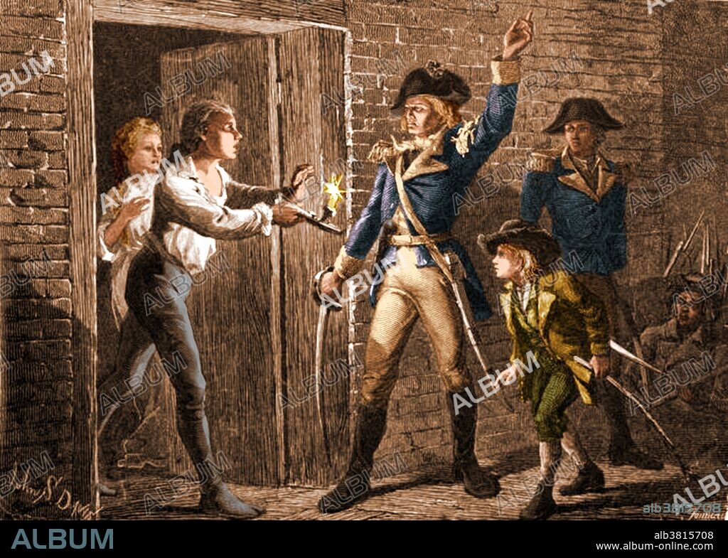 1875 print by John Steeple Davis depicting Ethan Allen demanding the fort's surrender. The Capture of Fort Ticonderoga occurred during the American Revolutionary War on May 10, 1775, when a small force of Green Mountain Boys led by Ethan Allen and Colonel Benedict Arnold overcame a British garrison at the fort and looted the personal belongings of the garrison. Cannons and other armaments from the fort were transported to Boston and used to fortify Dorchester Heights and break the standoff at the Siege of Boston. After seizing Ticonderoga, a small detachment captured the nearby Fort Crown Point on May 11. Seven days later, Arnold and 50 men boldly raided Fort Saint-Jean on the Richelieu River in southern Quebec, seizing military supplies, cannons, and the largest military vessel on Lake Champlain. Although the scope of this military action was relatively minor, it had significant strategic importance. It impeded communication between northern and southern units of the British Army, and gave the nascent Continental Army a staging ground for the invasion of Quebec later in 1775.
