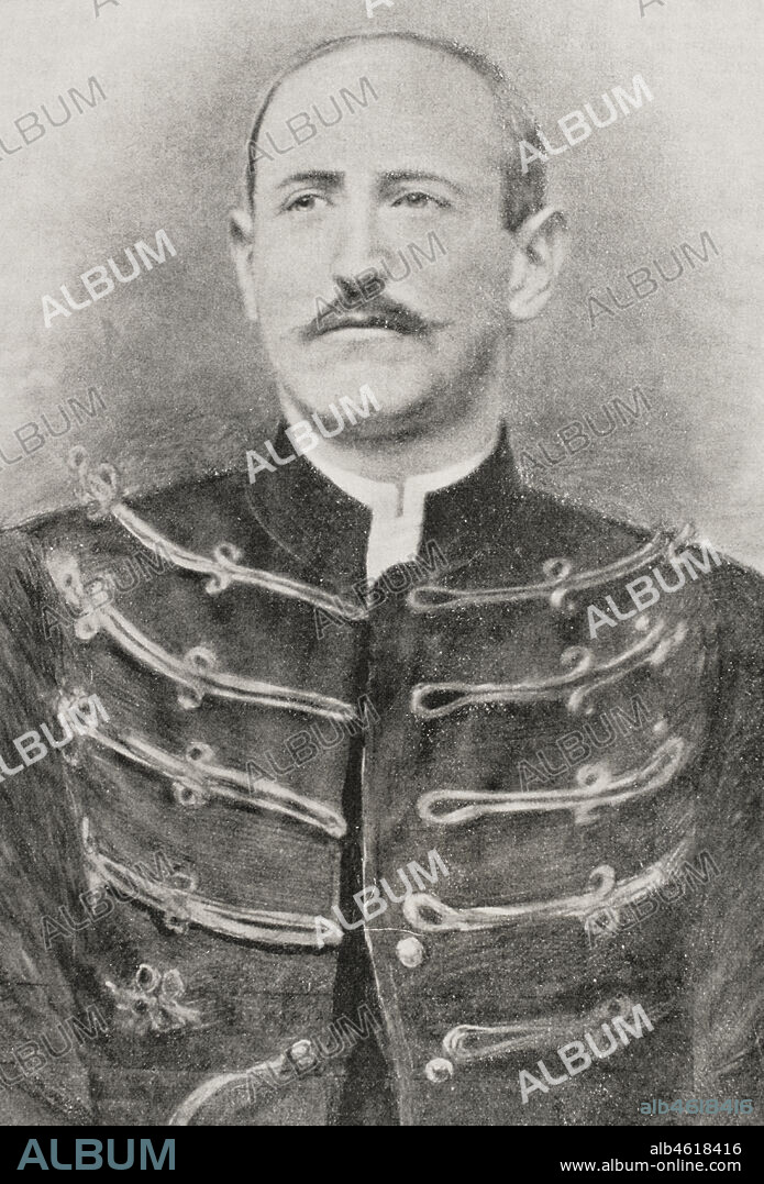 Alfred Dreyfus (1859-1935). French military officer. In 1894 he was charged with treason for passing on reports of military secrets to the German embassy in Paris. The trial, known as the Dreyfus Affair, had wide repercussions in French politics. Portrait obtained immediately after demotion. Photoengraving. La Ilustración Española y Americana, 1898.
