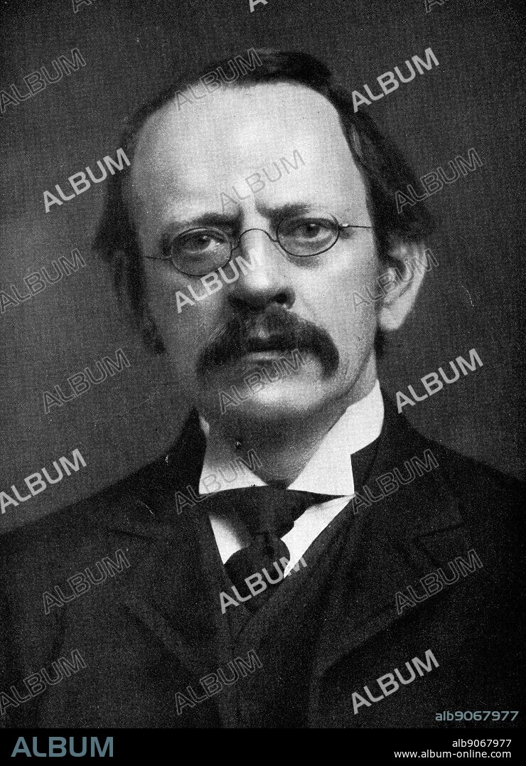 Photograph of J. J. Thompson (1856-1940) an English physicist and Noble Prize laureate in Physics. Dated 20th Century.