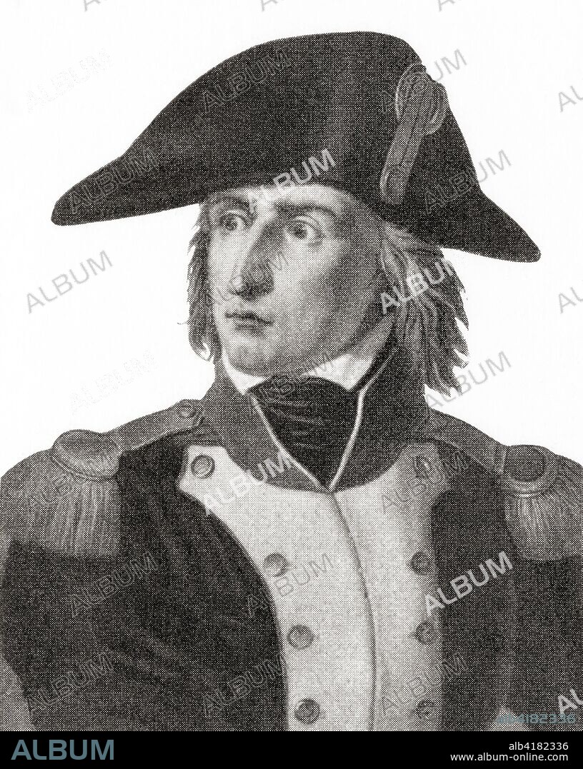 Charles Pierre Francois Augereau, 1st Duc de Castiglione, 1757 - 1816.  Soldier, general and Marshal of France.  From Hutchinson's History of the Nations, published 1915.