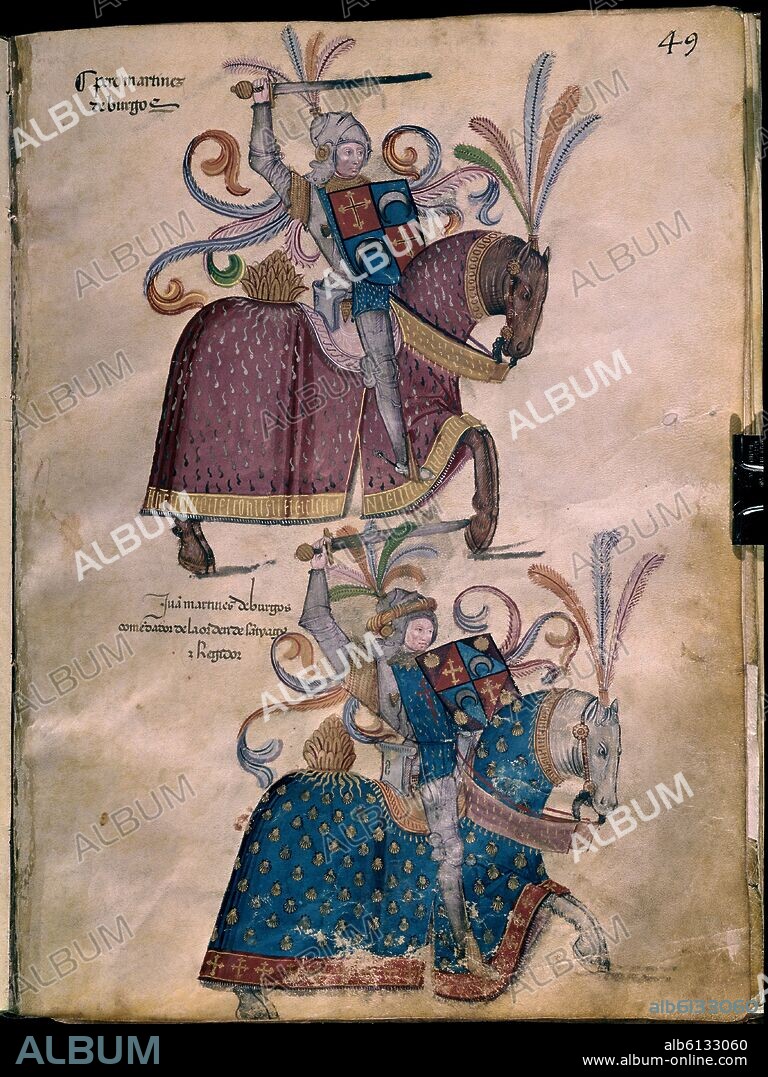LIBRO DE LOS CABALLEROS DE LA ORDEN DE SANTIAGO - 1361 - FOLIO 49 - MARTINEZ DE BURGOS.