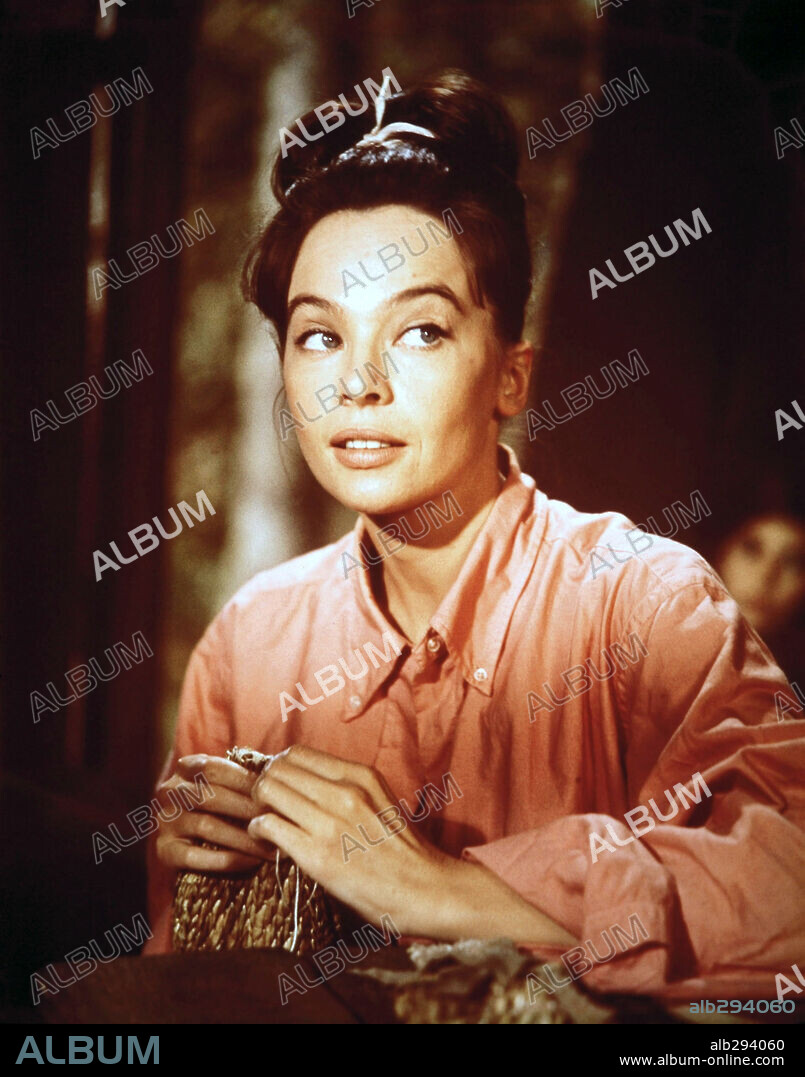 LESLIE CARON in FATHER GOOSE, 1964, directed by RALPH NELSON. Copyright UNIVERSAL PICTURES.