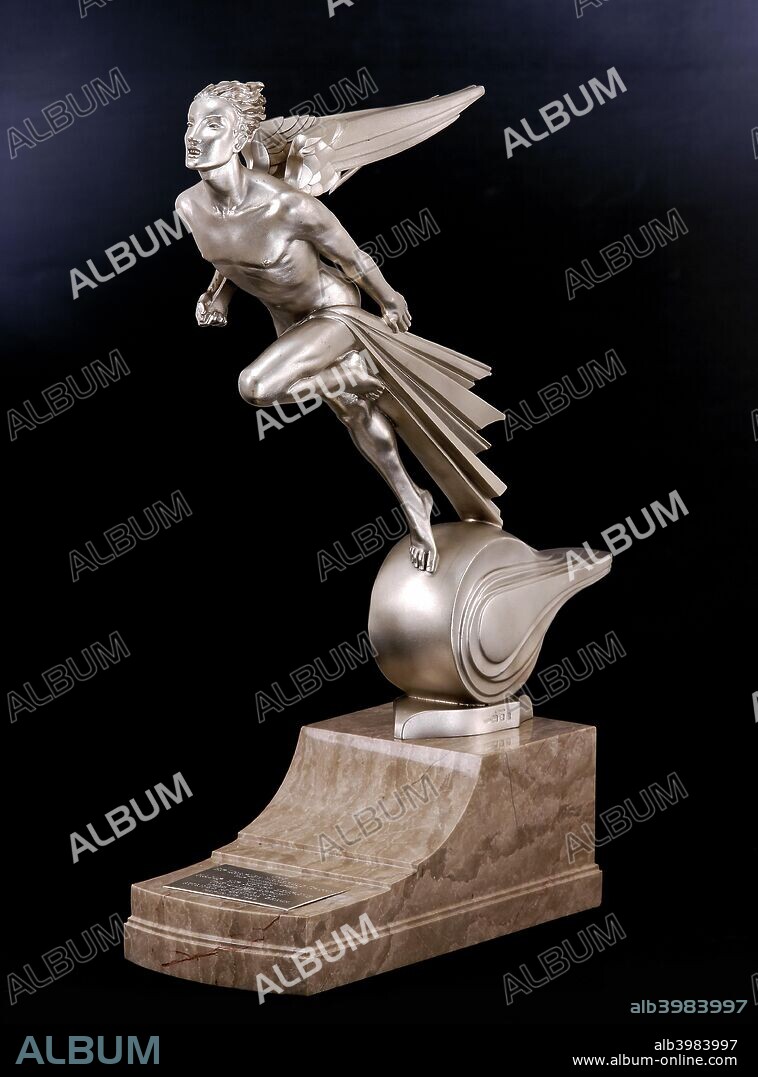 Wakefield Trophy, 1929. The Wakefield Trophy was awarded to Major Henry O?Neal de Hane Segrave by wealthy industrialist oil king Sir Charles Cheers Wakefield. Segrave had driven Golden Arrow to achieve a new World Land Speed Record of 231.362mph/372.341kph on 11 March 1929, at Daytona Beach, Florida, USA. The holder of the record was given a silver trophy to retain, along with £1,000 per year by Sir Charles. Designed by Phoebe Stabler the hallmarked silver trophy depicts a leaping figure of Jupiter carrying a lightning bolt as a sign of invincible power. Like the Golden Arrow car, the styling reflects that of the Art Deco movement popular during the late 1920s and 1930s.