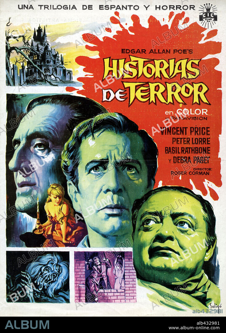 Poster de HISTORIAS DE TERROR, 1962 (TALES OF TERROR), dirigida por ROGER CORMAN. Copyright A.I.P.