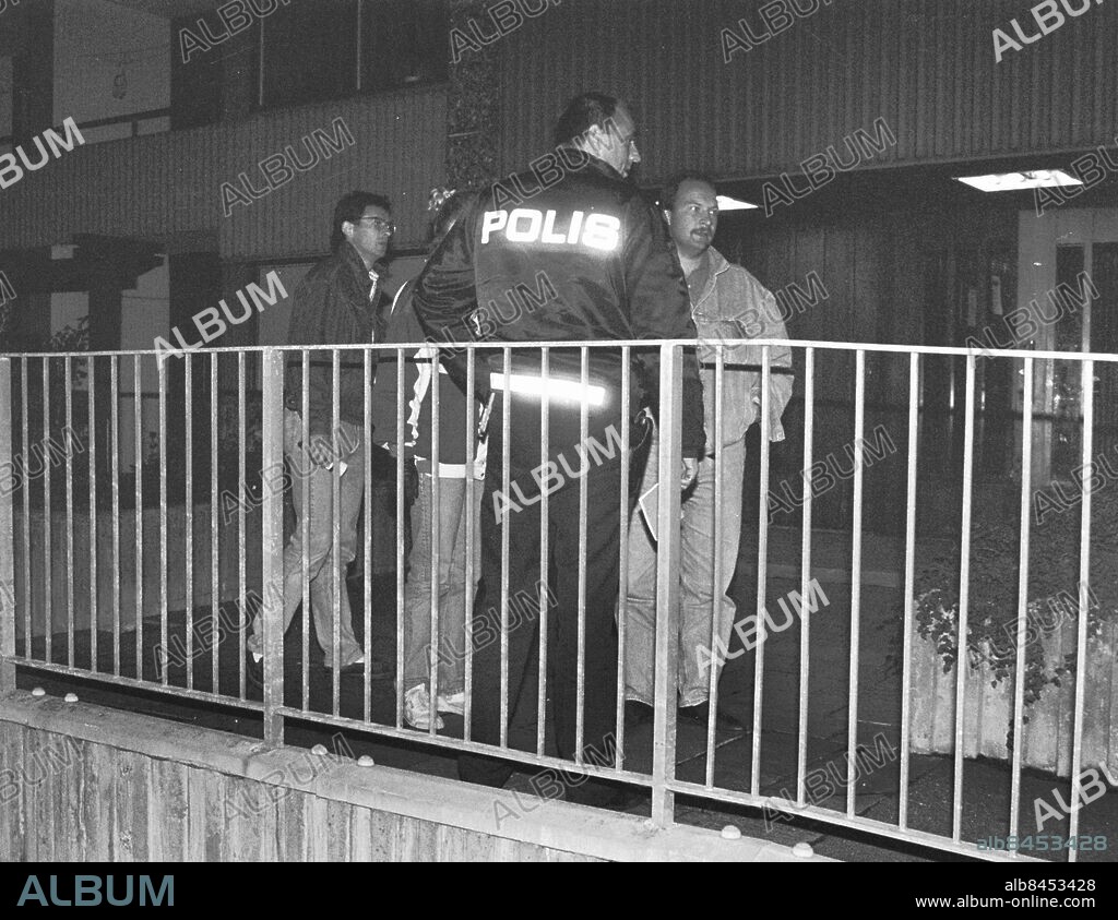Göteborg 1990-09-26. Mord på femåring i Bergsjön . Foto Jarl Ahlström / GP. *** Local Caption *** . JARL AHLSTRÖM.