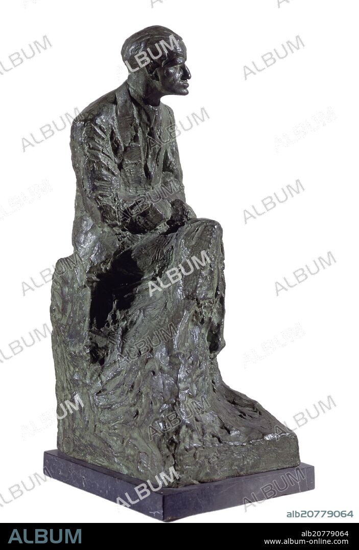 SEBASTIAN MIRANDA Y PEREZ-HERCE (1885-1975). JUAN BELMONTE(C.1934)BRONCE 52X19X26 CM.