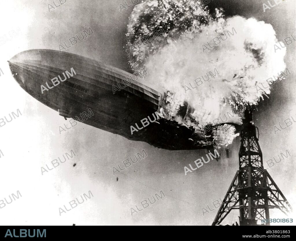 The Hindenburg disaster took place on Thursday, May 6, 1937, as the German passenger airship LZ 129 Hindenburg caught fire and was destroyed during its attempt to dock with its mooring mast at the Lakehurst Naval Air Station, which is located adjacent to the borough of Lakehurst, New Jersey. Of the 97 people on board there were 35 fatalities as well as one death among the ground crew. The disaster was the subject of spectacular newsreel coverage, photographs, and Herbert Morrison's recorded radio eyewitness report from the landing field, which was broadcast the next day. The cause of the fire remains unknown. The incident shattered public confidence in the giant, passenger-carrying rigid airship and marked the end of the airship era.