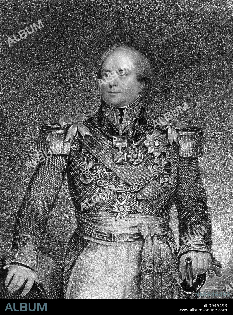 Major-General Sir Archibald Campbell, British soldier, c1830 (c1857). Campbell (1769-1843) commanded British forces in the First Anglo-Burmese War (1824-1826). He later served as Lieutenent-Governor of New Brunswick. From England's Battles by Sea and Land, volume VI, by Lieutenant Colonel William Freke Williams, published by the London Printing and Publishing Company, 1857.