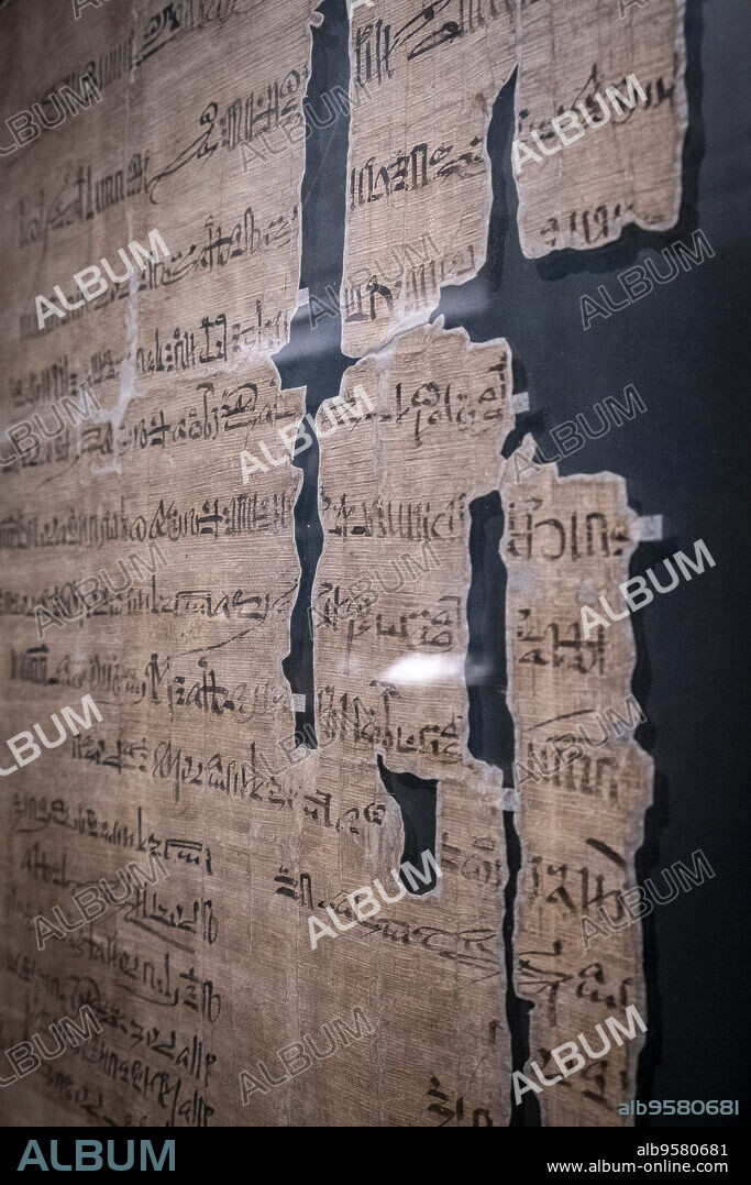 Abbott Papyrus, late 9th dynasty, 1100 BC, Thebes, Egypt, collection of the British Museum.