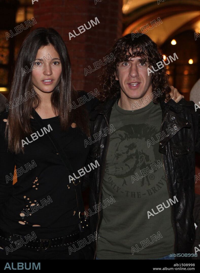 Carles Puyol y Malena Costa en el festival mil.lenni.