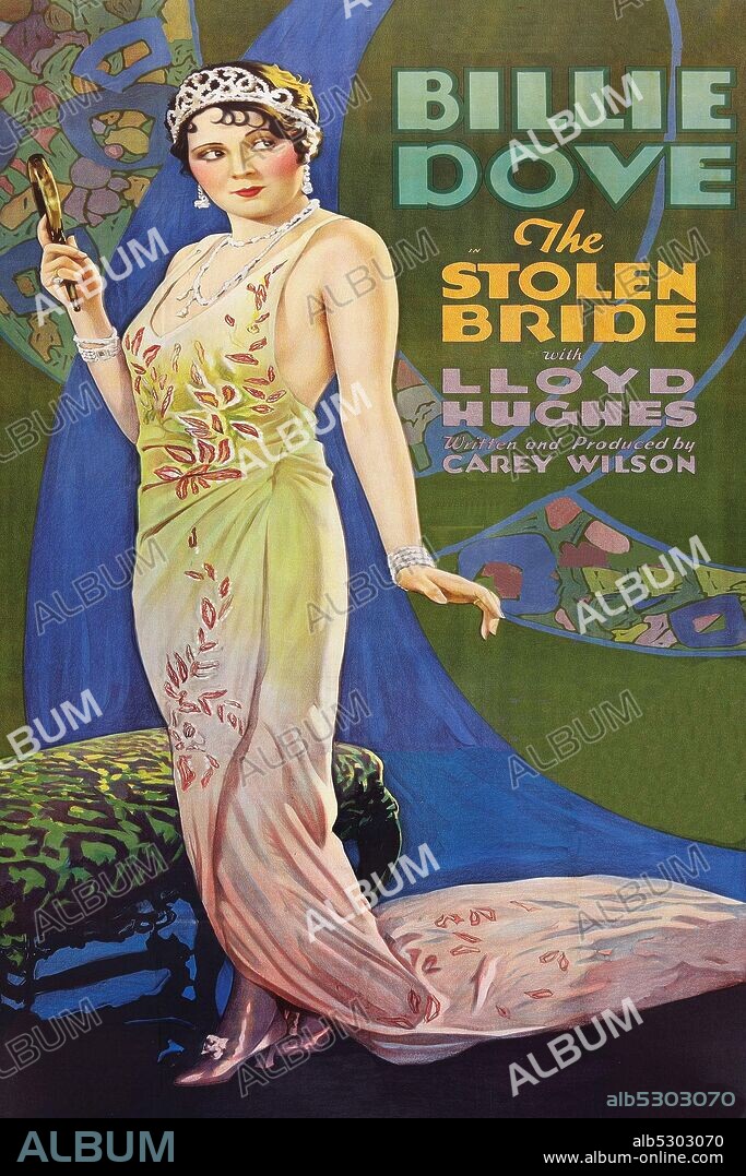 Flapper holds Mirror.  The Stolen Bride is a surviving 1927 American silent drama film directed by Alexander Korda and starring Billie Dove, Lloyd Hughes, and Armand Kaliz. The film is a Hungarian-set romance across classes, where an aristocrat and a peasant fall in love..