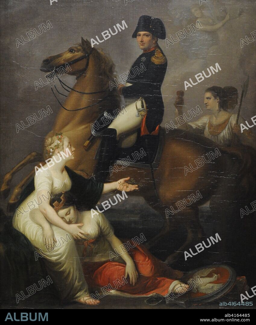 Jozef Peszka (1767-1831). Polish painter. Allegorical Scene with Napoleon, after 1810. National Museum. Warsaw. Poland.