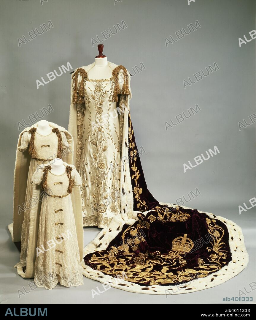 MADAME HANDLEY-SEYMOUR. Coronation dresses and robes worn by the Queen Mother and Princesses Elizabeth and Margaret, 1937.