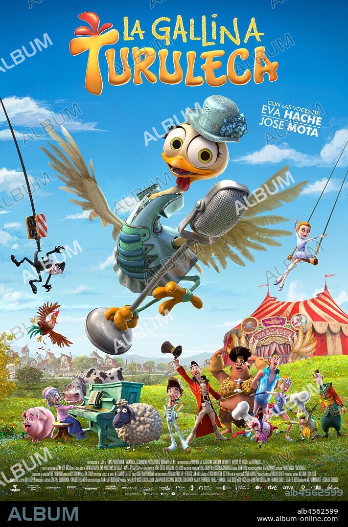 Poster de LA GALLINA TURULECA, 2019, dirigida por EDUARDO GONDELL y VICTOR MONIGOTE. Copyright GLORIAMUNDI PRODUCCIONES.