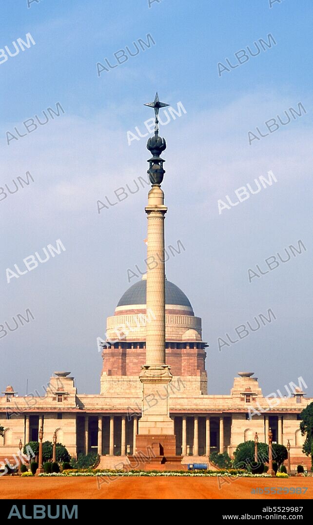 Rashtrapati Bhavan is the official home of the President of India and was designed by the British architect Edwin Landseer Lutyens. It was built between 1911 and 1916. Delhi is said to be the site of Indraprashta, capital of the Pandavas of the Indian epic Mahabharata. Excavations have unearthed shards of painted pottery dating from around 1000 BCE, though the earliest known architectural relics date from the Mauryan Period, about 2,300 years ago. Since that time the site has been continuously settled. The city was ruled by the Hindu Rajputs between about 900 and 1206 CE, when it became the capital of the Delhi Sultanate. In the mid-seventeenth century the Mughal Emperor Shah Jahan (1628–1658) established Old Delhi in its present location, including most notably the Red Fort or Lal Qila. The Old City served as the capital of the Mughal Empire from 1638 onwards.  Delhi passed under British control in 1857 and became the capital of British India in 1911. In large scale rebuilding, parts of the Old City were demolished to provide room for a grand new city designed by Edward Lutyens. New Delhi became the capital of independent India in 1947.