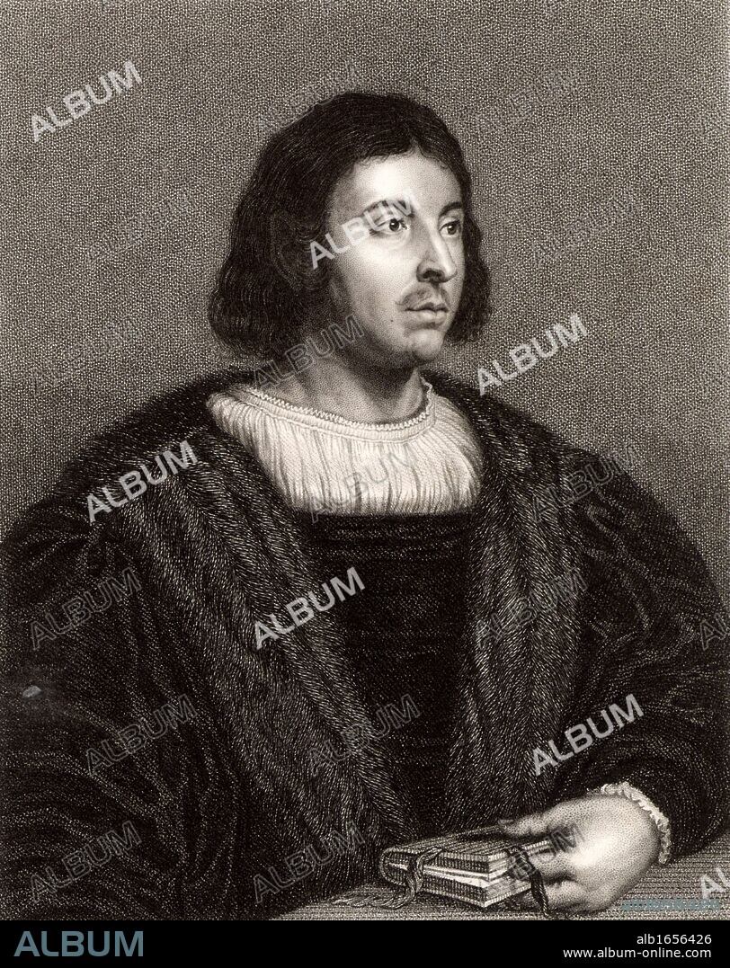 Giovanni Boccaccio (1313-75) Italian writer, author of the "Decameron" (1358). Engraving 1833. (Photo by: Universal History Archive/UIG via Getty Images).