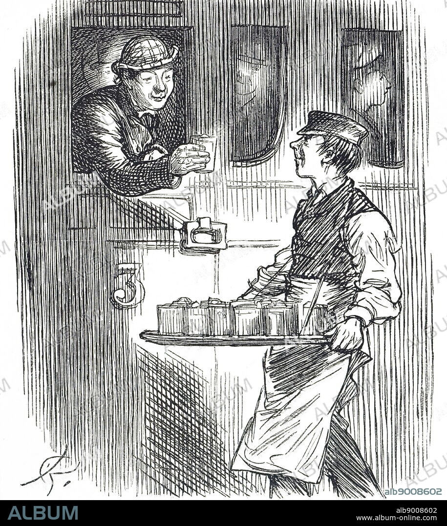 Cartoon informing people to boost their immune systems during the flu season. Dated 19th century.
