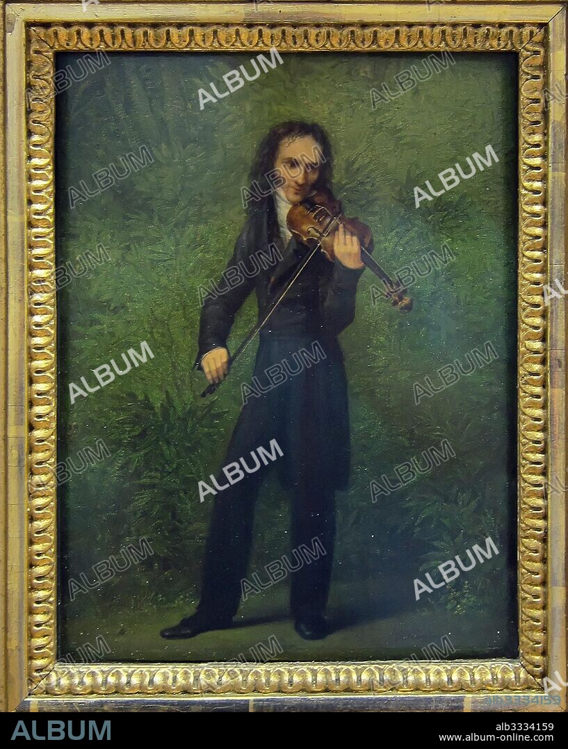 GEORG FRIEDRICH KERSTING. Portrait of Niccolò Paganini (1782-1840).