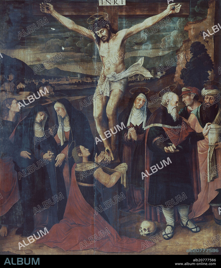 VICENTE MASIP O VICENTE MACIP (1475-1550). CRUCIFIXION - DETALLE - SIGLO XVI - RENACIMIENTO ESPAÑOL.