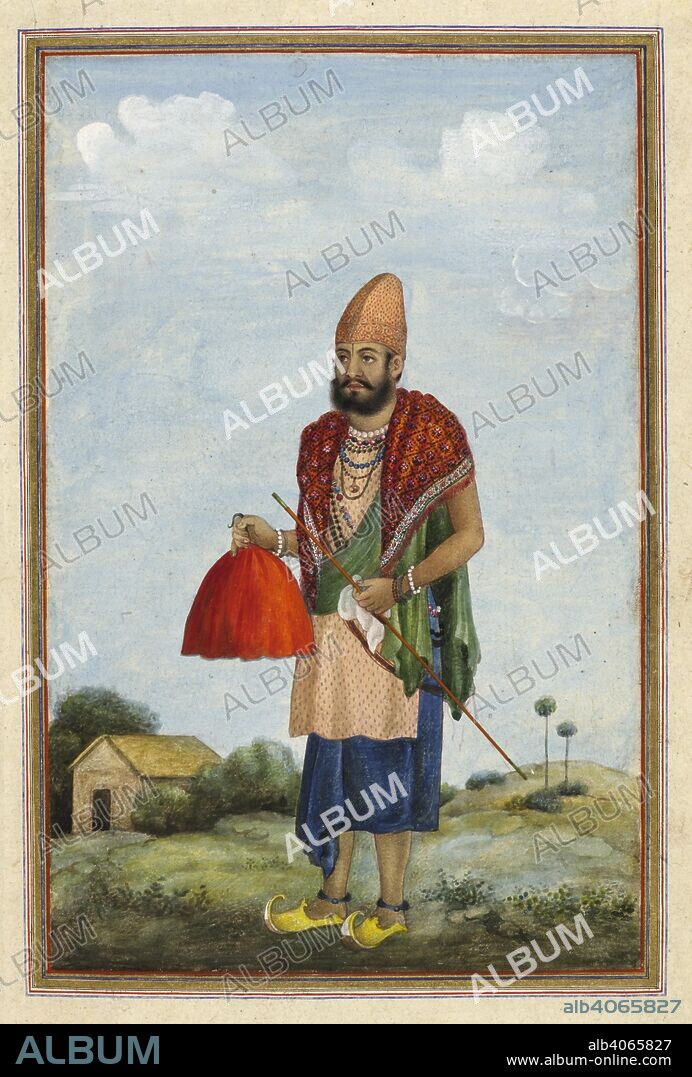 ANON. Muslim fakir (Benava). Benava, a sect of Muslim fakirs. Tashrih al-aqvam, an account of origins and occupations of some of the sects, castes and tribes of India. Written at Hansi Cantonment, Hissar District, eighty-five miles north-west of Delhi for Colonel James Skinner. 1825. Source: Add. 27255, f.460v. Language: Persian.