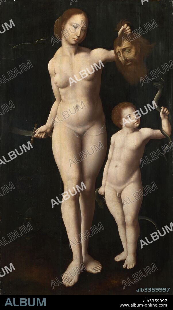 MEISTER DER MANSI-MAGDALENA. Judith and the Infant Hercules.