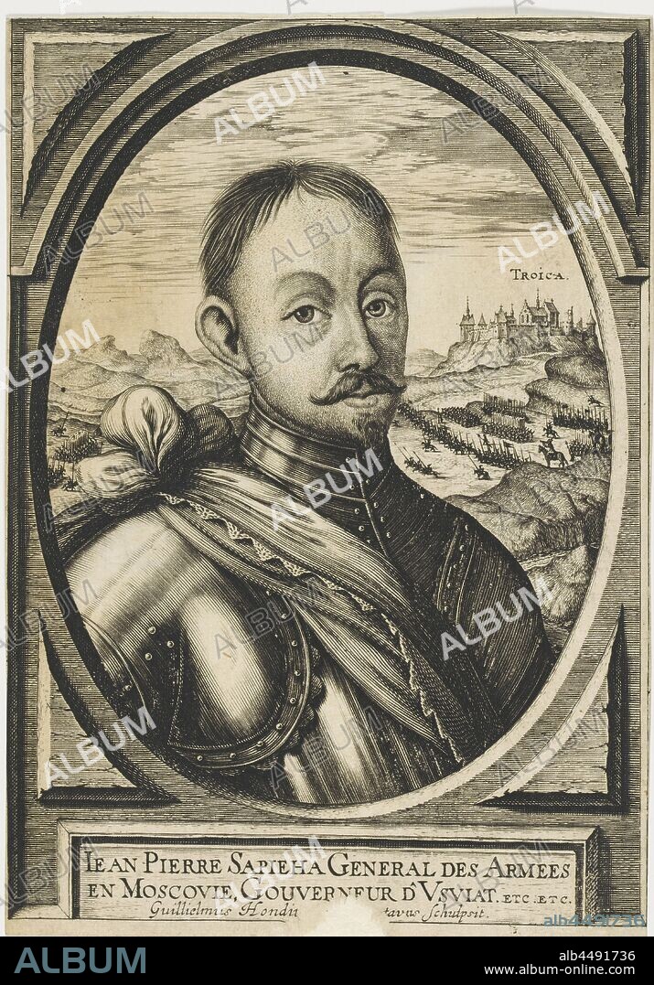 HONDIUS, HENDRIK, THE ELDER. Jan Piotr Sapieha (1569-1611).