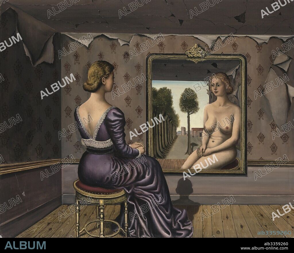 PAUL DELVAUX. A mirror (Le Miroir).